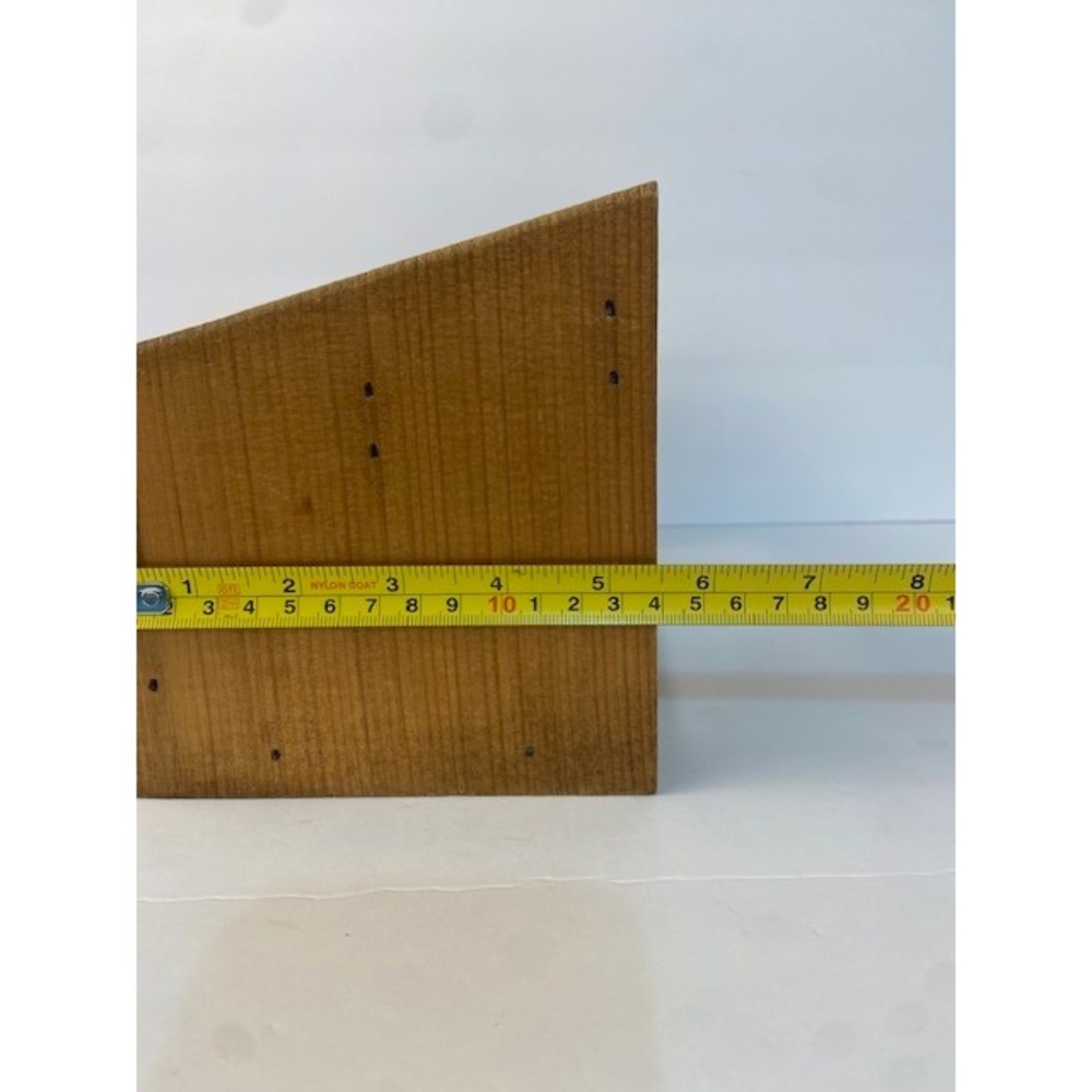Vintage Rustic Wooden Desk Organizer Heart Cutout Mail Caddy Farmhouse Decor - Picture 10 of 11